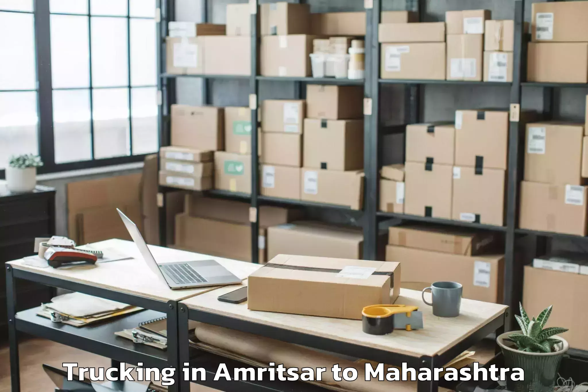 Get Amritsar to Osmanabad Airport Omn Trucking